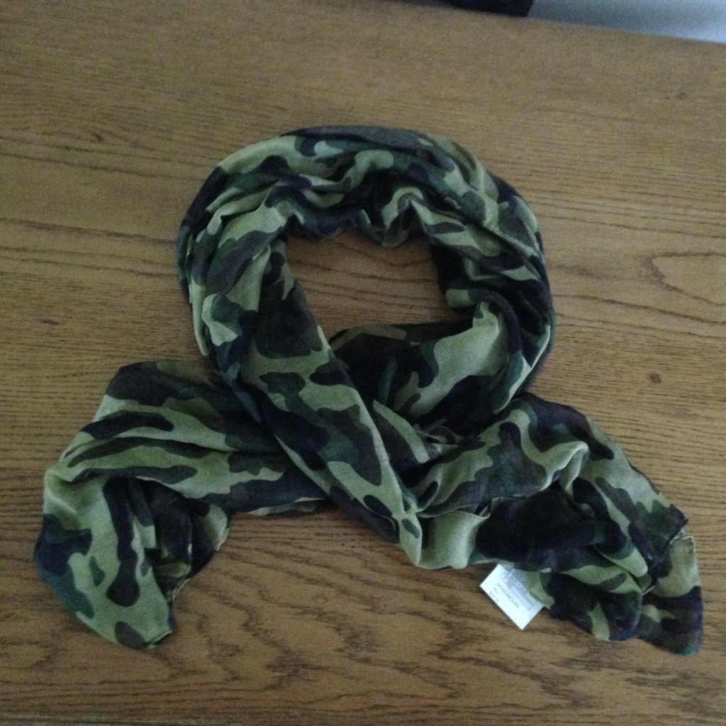 Camo Pattern Large Scarf